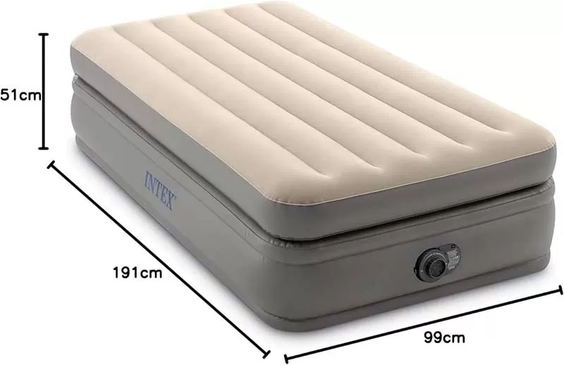 Intex krevet na naduvavanje sa ugrađenom pumpom Dura-Beam Prime Comfort 64162ND 99x191x51cm