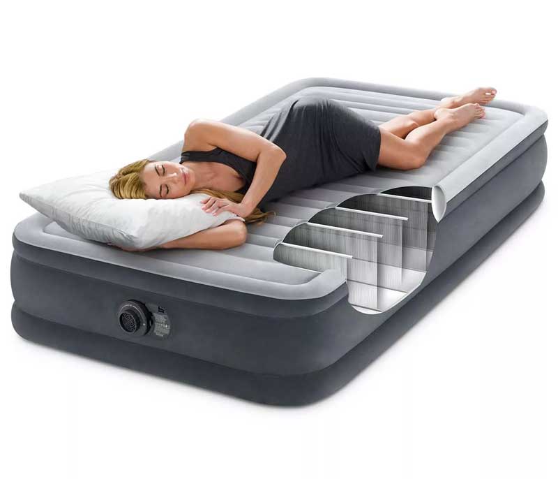 Vazdušni krevet sa ugrađenom električnom pumpom Intex Dura-Beam Comfort 99x191x33cm 67766ND - dodatni pogled