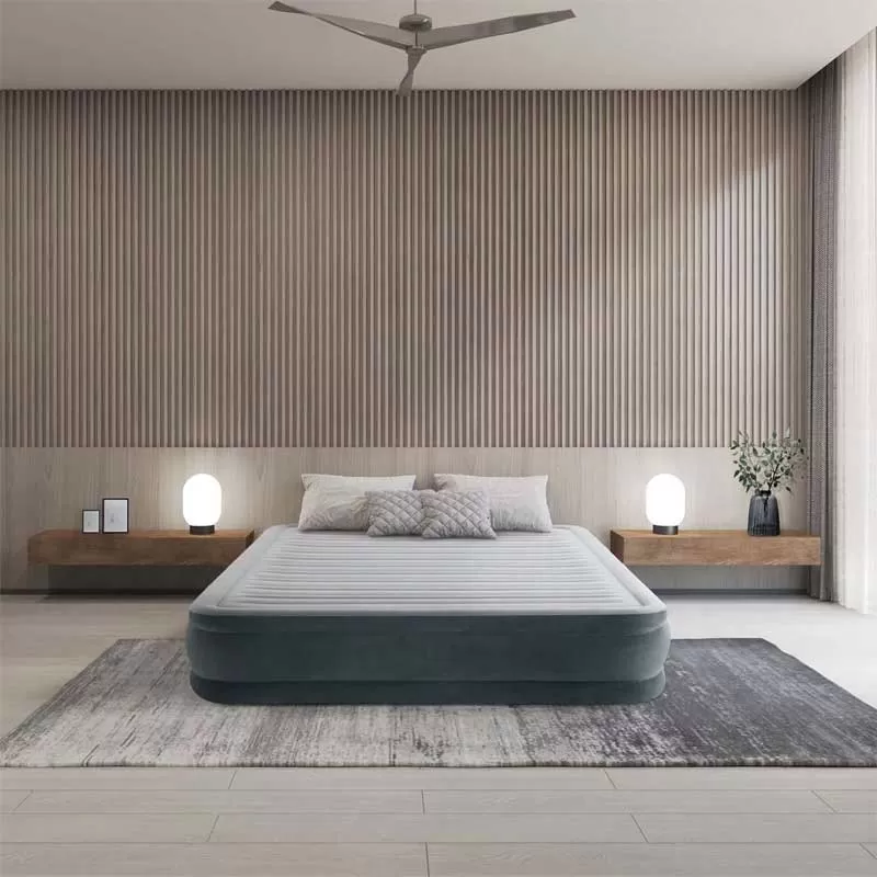 Vazdušni krevet sa ugrađenom električnom pumpom Intex Dura-Beam Comfort 152x203x33cm 67770ND