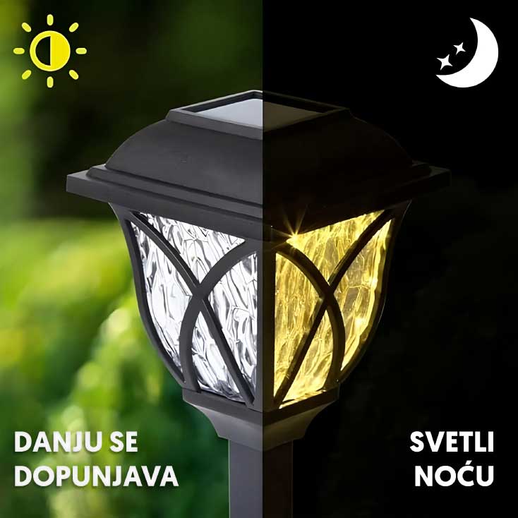 6 solarnih lampi u obliku fenjera za dvorište 5662 - dodatni pogled
