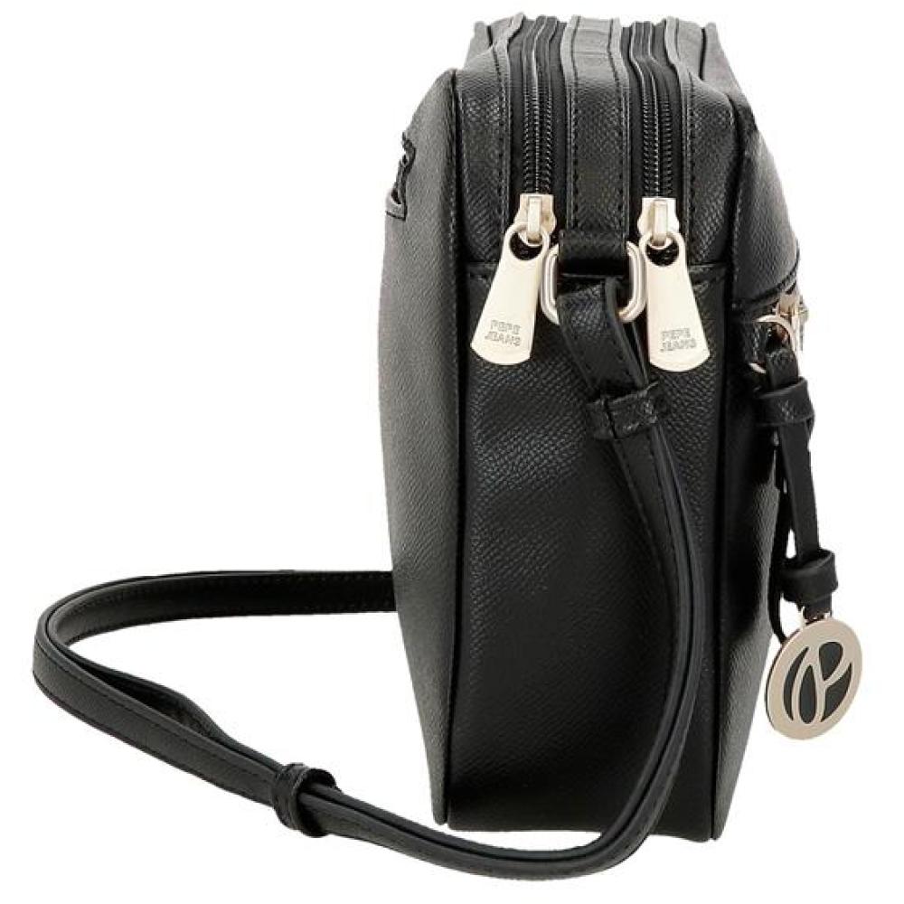 Torba 24cm od eko kože na rame Pepe Jeans Elia black 79454 - dodatni pogled