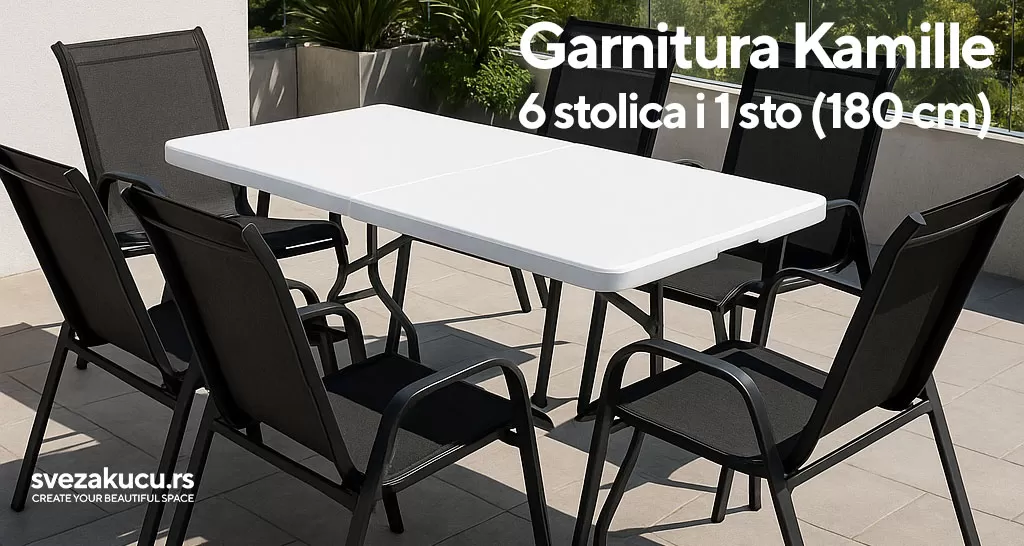 Baštenska Garnitura Kamille Za 6 osoba