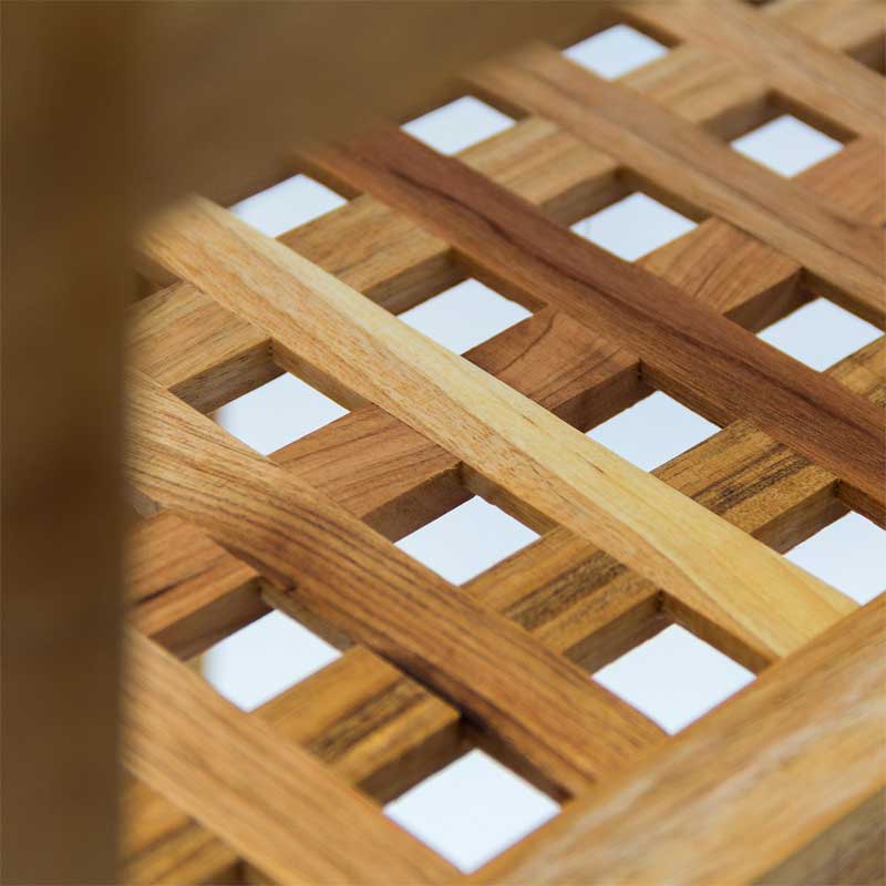 Polica od orahovog drveta sa 4 nivoa Nancy 4 - dodatni pogled