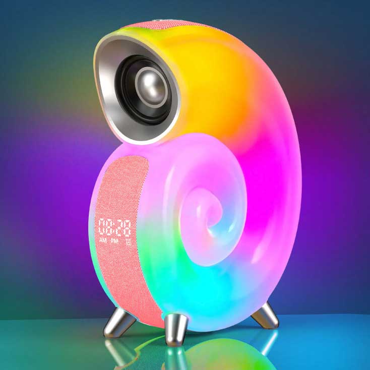 Bluetooth zvučnik sa RGB svetlom i budilnikom 5959RD - dodatni pogled