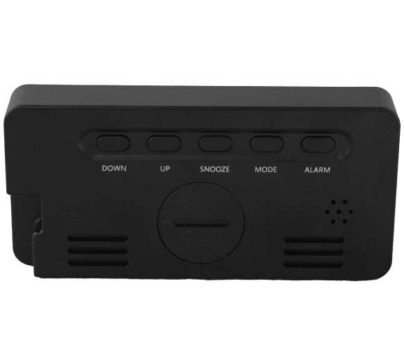 Digitalni USB budilnik sa prilagodljivim osvetljenjem 5984BK - dodatni pogled