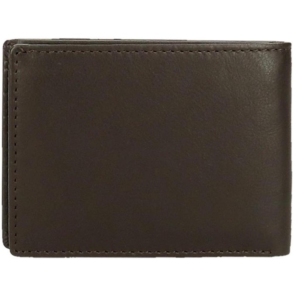 Novčanik od prirodne kože za muškarce PJL Badge brown 73731 - dodatni pogled