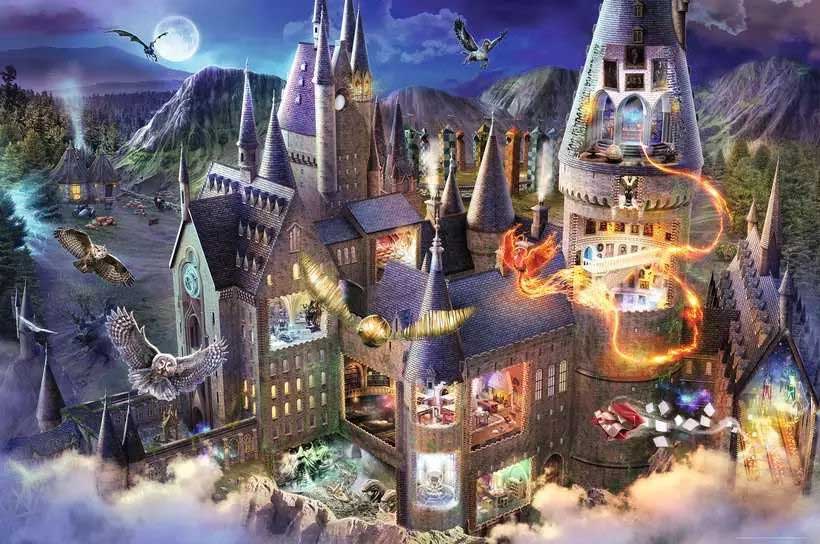 Puzzle 3000 delova Harry Potter - Zamak Hogwarts - Škola za veštice i čarobnjake 17561 - dodatni pogled