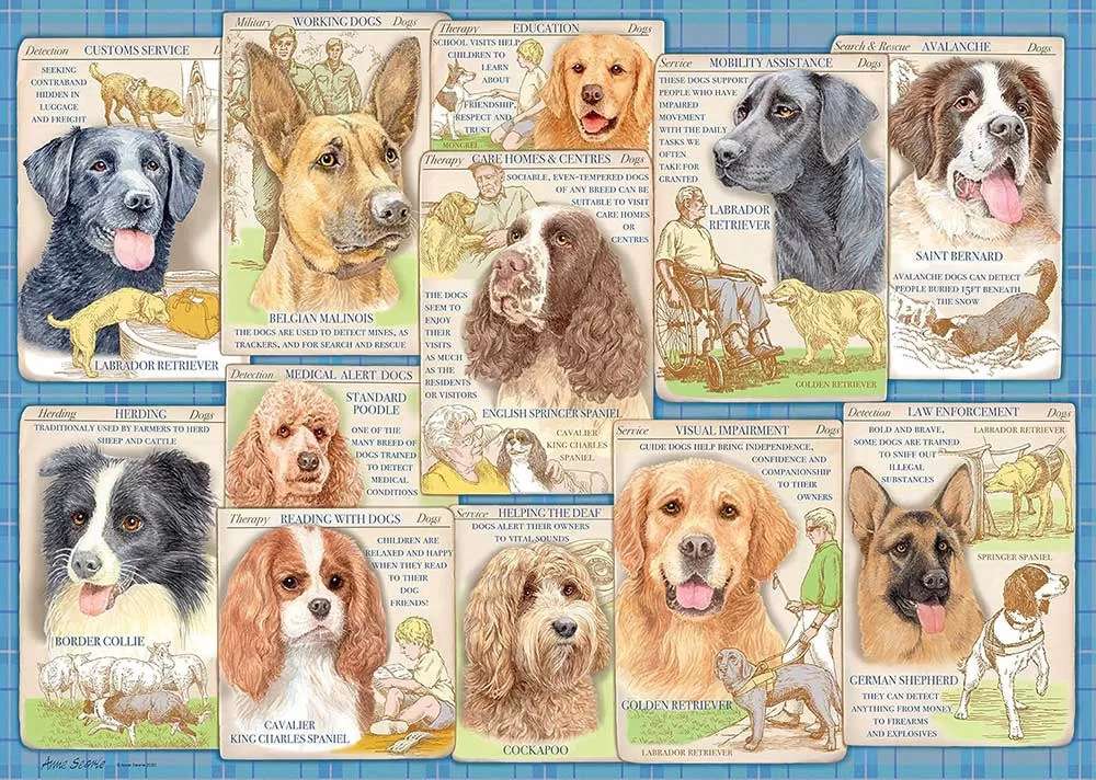 Puzzle slagalica 1000 delova Radni psi Ravensburger 16508