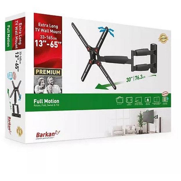BARKAN BM343XL LCD TV zglobni zidni nosač do 65 inča za ravne i zakrivljene televizore - dodatni pogled