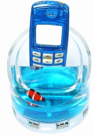 Aqua Hub - 4 Porta i Postolje Za Mobilni Telefon - dodatni pogled