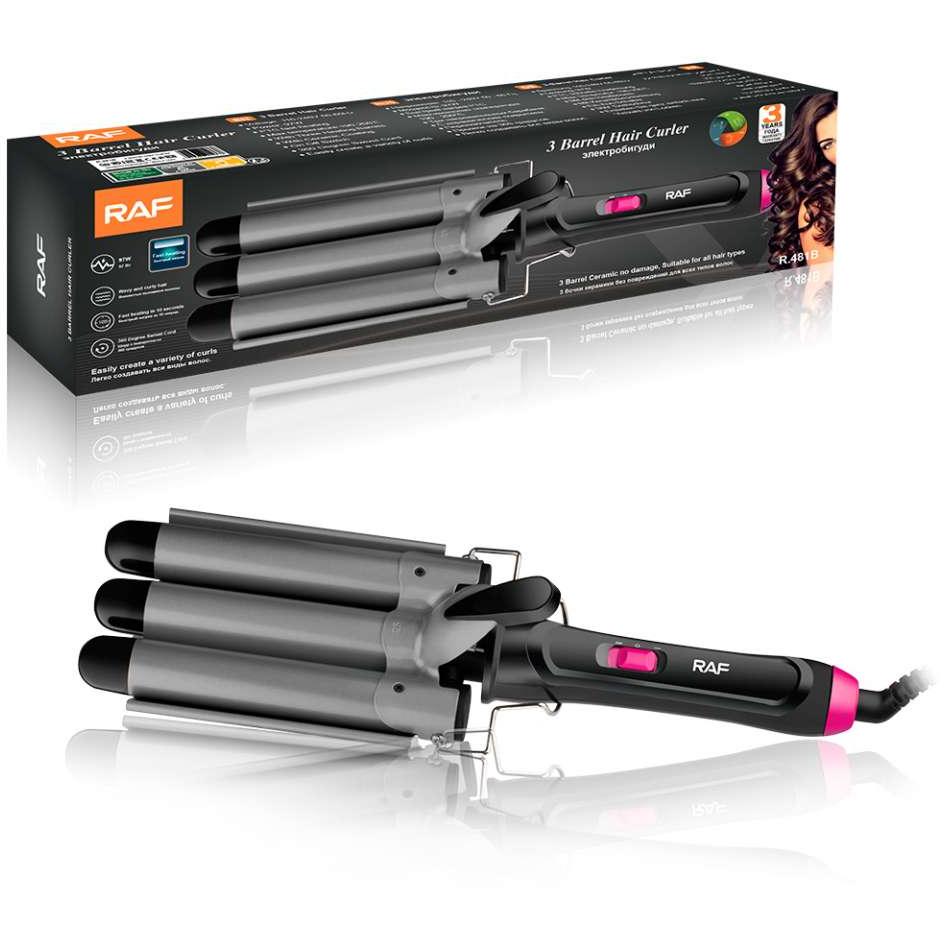 Stajler za kosu sa trostrukim keramičkim uvijačem 97W RAF R.481B - dodatni pogled