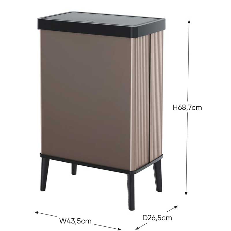 Kanta za otpatke Curver Verto Pearl Rose 54L - dodatni pogled