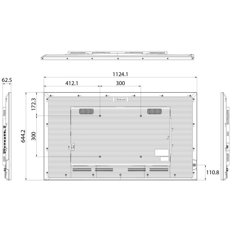 HISENSE 50 inča 50GM50D 4K UHD 500 nita Digital Signage Display - 18/7 Operation - dodatni pogled