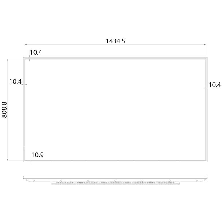 HISENSE 65 inča 65GM50D 4K UHD 500 nita Digital Signage Display - 18/7 Operation - dodatni pogled
