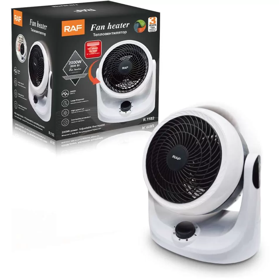 Raf R.1182 Grejalica Sa Ventilatorom Bela 2000w