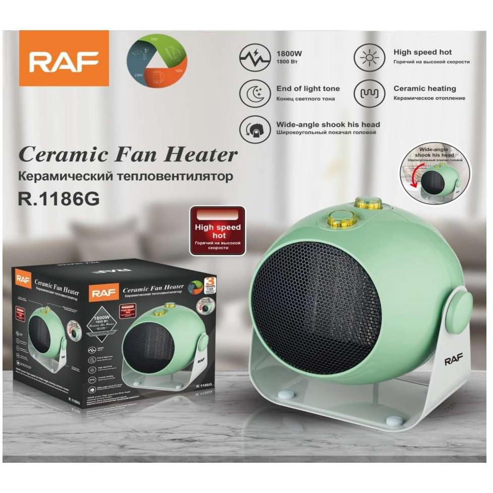 Raf R.1186g KeramiČka Grejalica Zelena 1800w - dodatni pogled