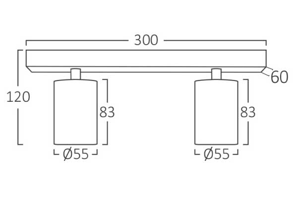 Spot lampa 2xGU10 Gold Braytron BH04-00826 - dodatni pogled