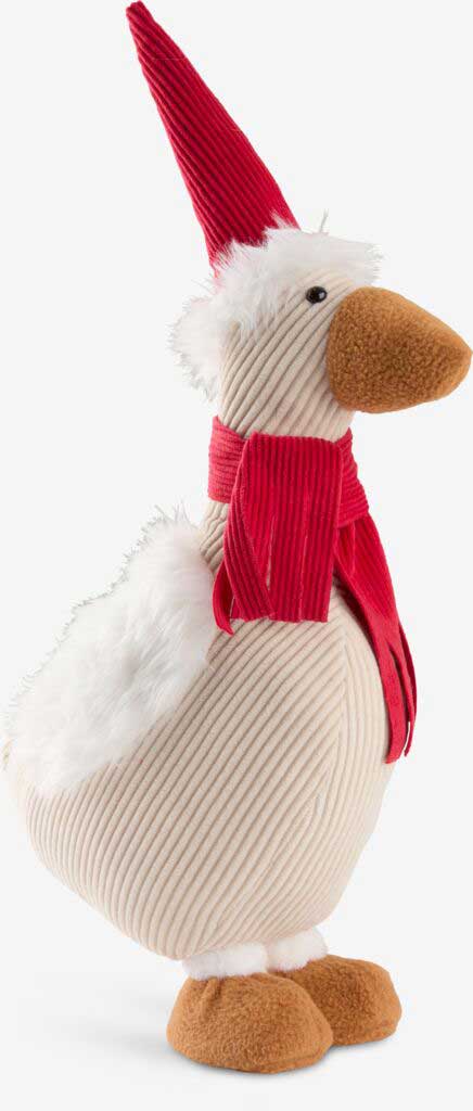 Novogodišnja Dekorativna Patka sa Šalom i Kapom Deda Mraza - dodatni pogled