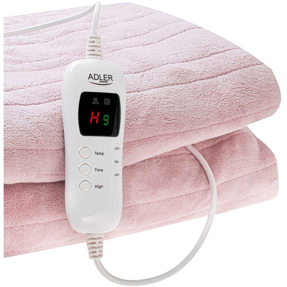 Električno grejno ćebe sa tajmerom 160x180 Roze Adler AD7443 - dodatni pogled