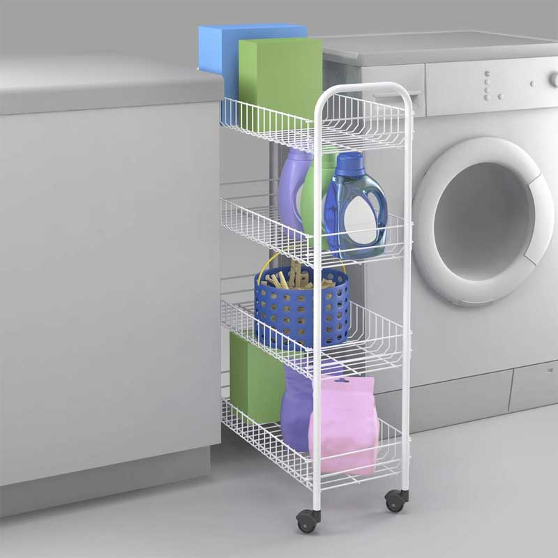 Pokretna polica sa 4 nivoa Metaltex Snello 341404 001 - dodatni pogled