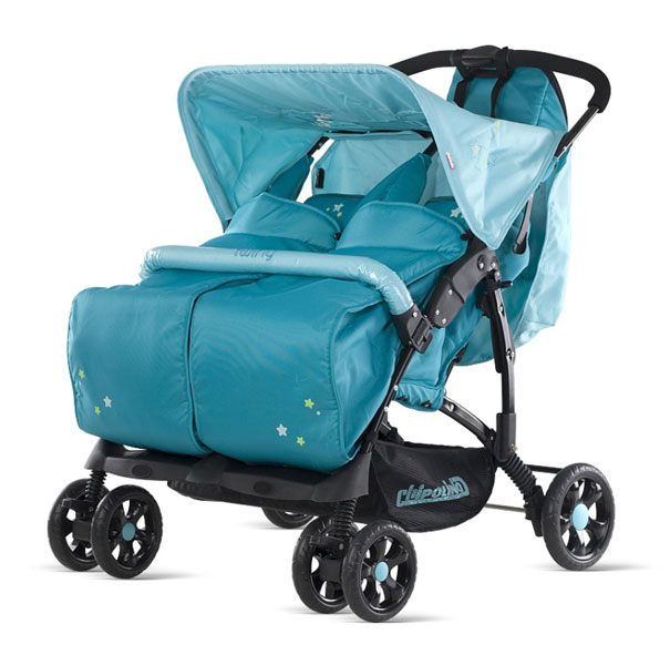 Chipolino Kolica za blizance Twiny azure - dodatni pogled