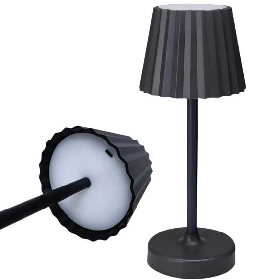 Stona lampa sa promenljivom bojom svetlosti i punjivom baterijom NLS9507/BK - dodatni pogled