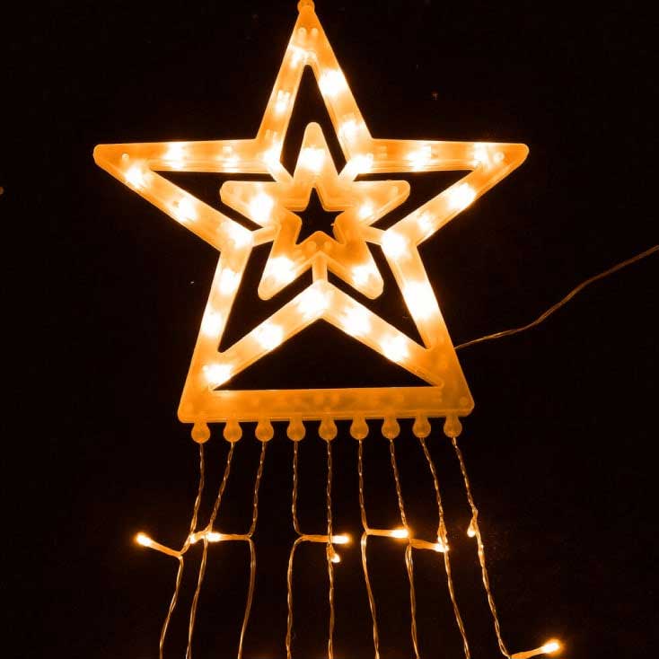 LED Svetleći niz sa 300 toplo belih LED dioda i 8 režima rada Za spoljnu i unutrašnju upotrebu - dodatni pogled