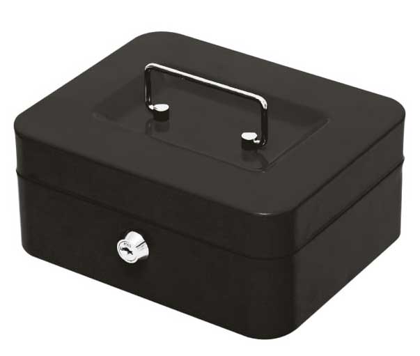 Kutija za novac - metalna kaseta sa ključem 20x9x16cm - dodatni pogled