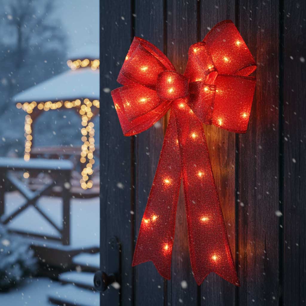 Mašna Sa LED Svetlom 60 cm Red - dodatni pogled