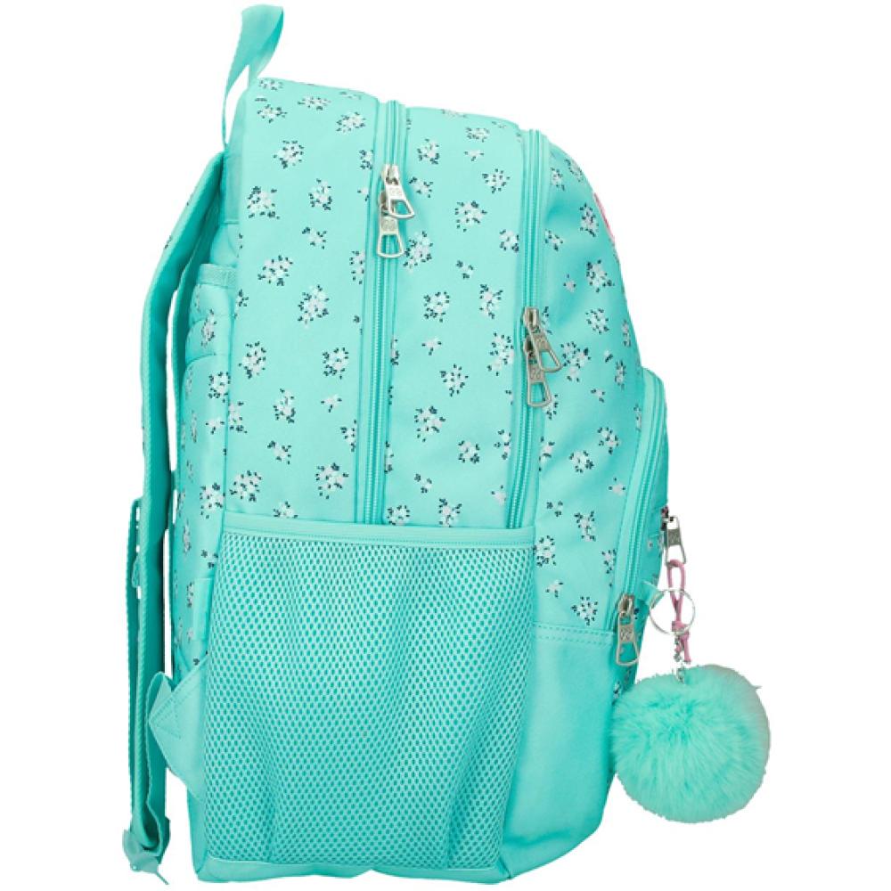 Ranac za školu 44cm PJL Nora turquoise 60425 - dodatni pogled