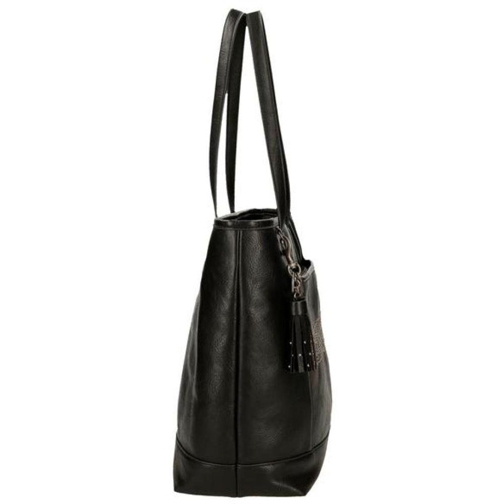 Ženska torba sa pregradom za laptop i tablet Pepe Jeans Bera black 72375 - dodatni pogled