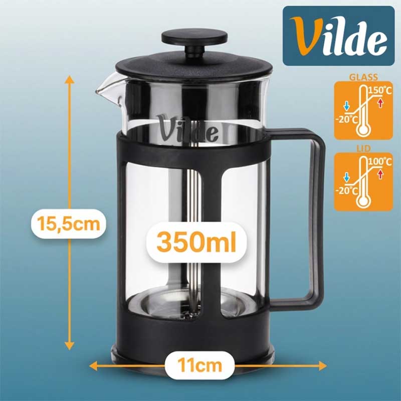 French presa za kafu ili čaj 350ml Vilde 259426 - dodatni pogled