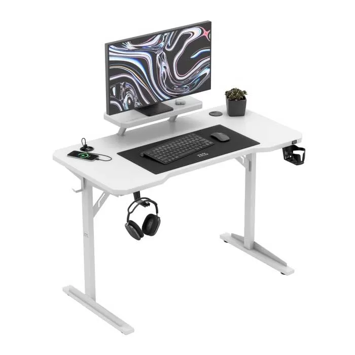Radni Sto Sa Postoljem Za Monitor i USB Punjačem Mark Adler Leader 5.1 Beli