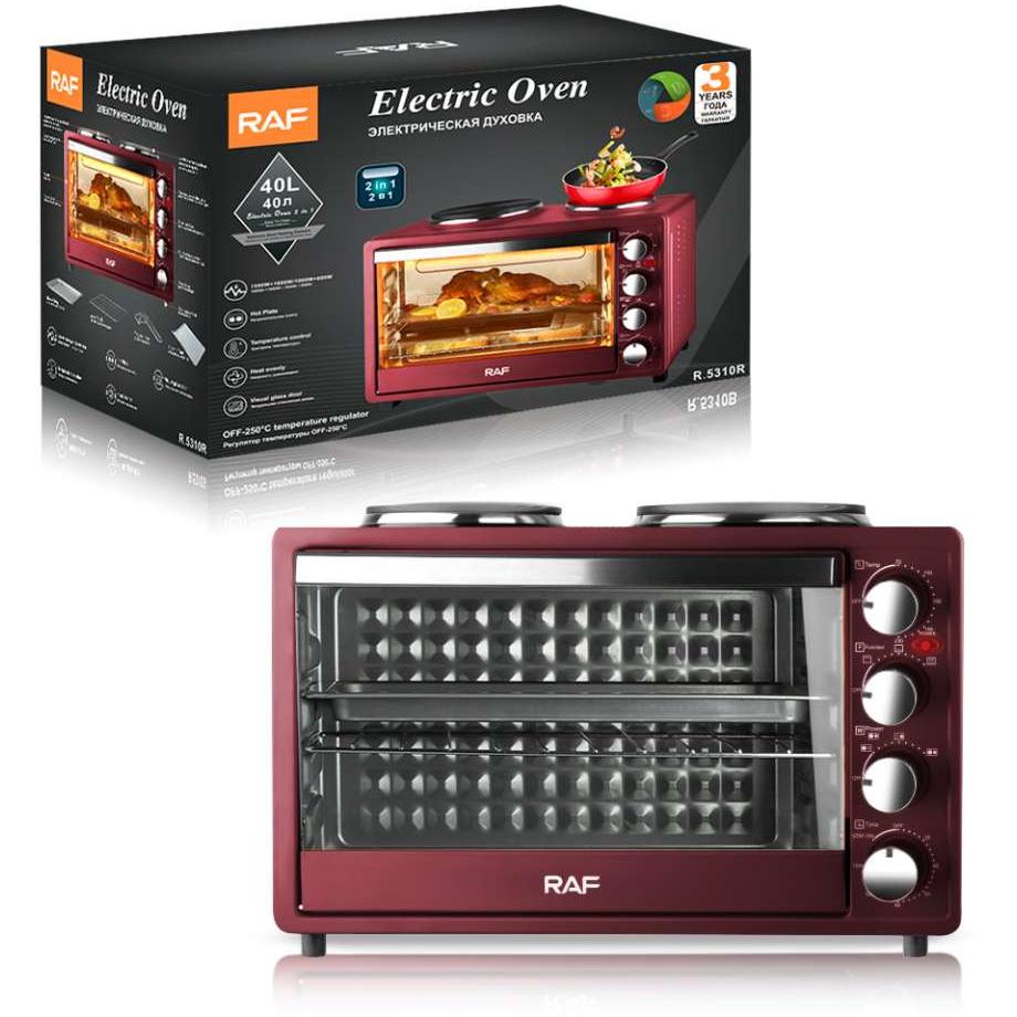 Mini šporet sa ringlama i tajmerom 40L1500W+1600W RAF R.5310.R - dodatni pogled