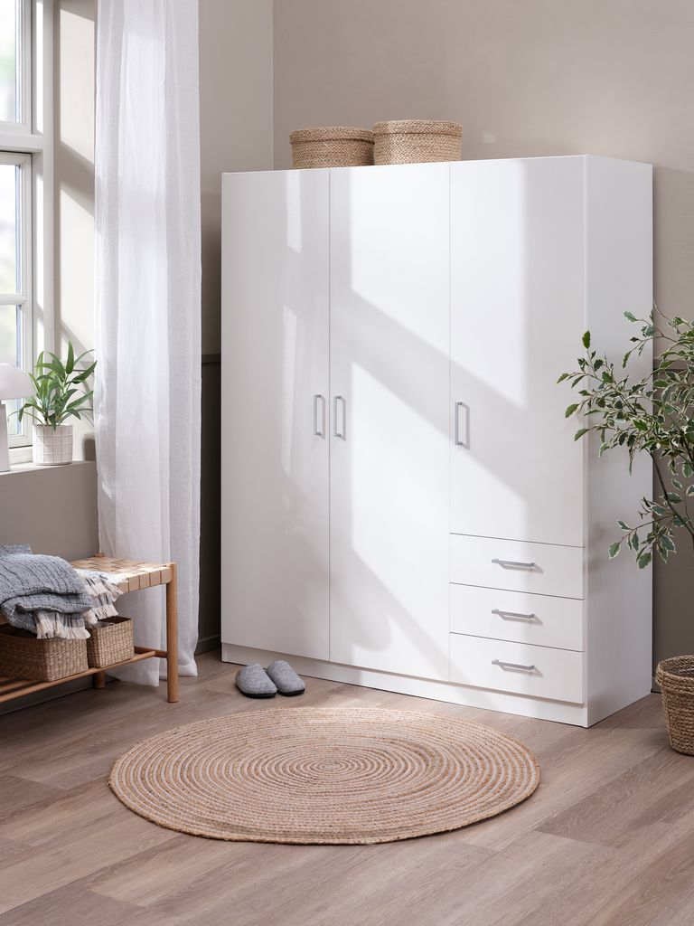 Ormar Garderober 144 x 176 cm - Troje Vrata Tri Fioke - dodatni pogled