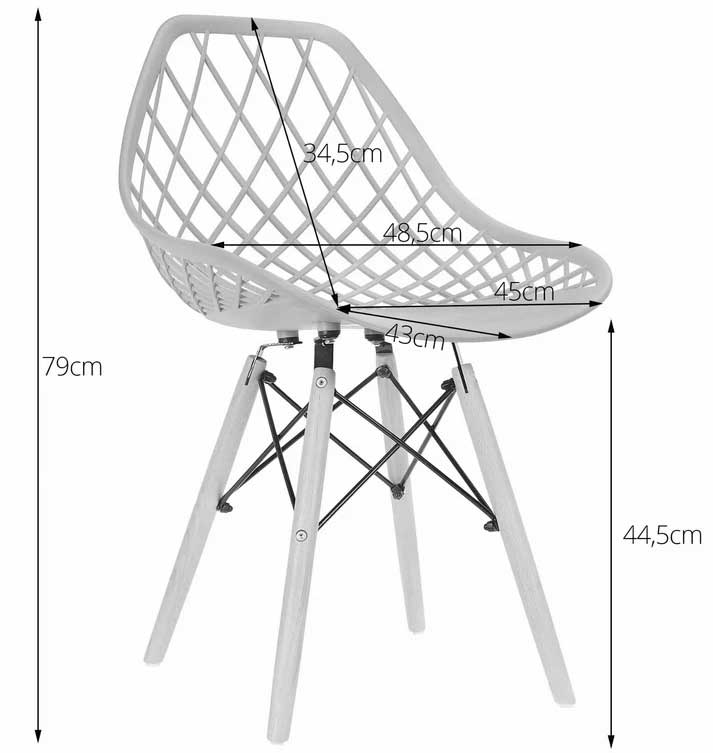 Trpezarijska stolica Sakhai Black - dodatni pogled
