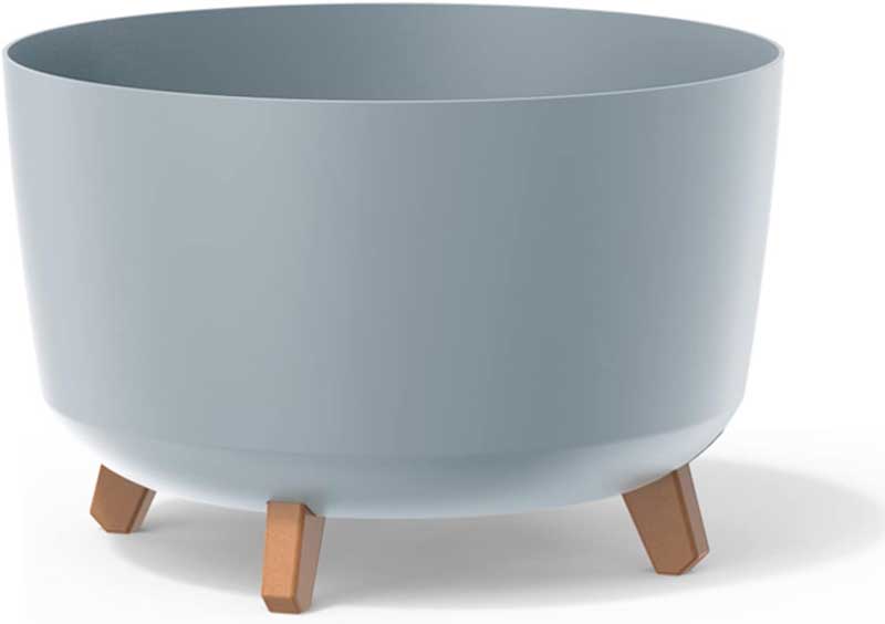 Saksija Prosperplast Gracia 24x19 sa nogarima Svetlo siva - dodatni pogled