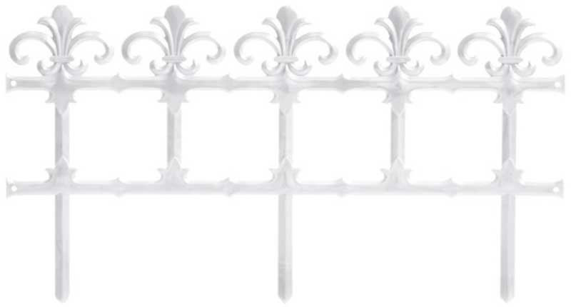 Baštenska ograda Prosperplast Garden Line 3.7m V34cm Bela - dodatni pogled