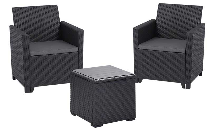 Baštenska garnitura Keter Marie sa box stolom Vigo Grafit - dodatni pogled