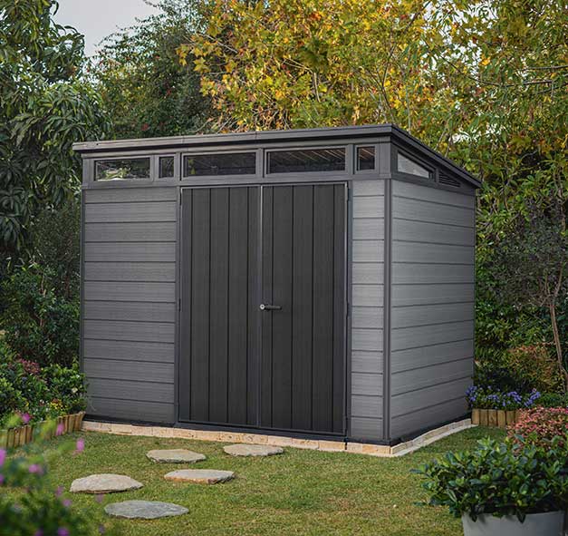 Montažna pomoćna baštenska kućica Šupa Keter Cortina 9x7ft - dodatni pogled