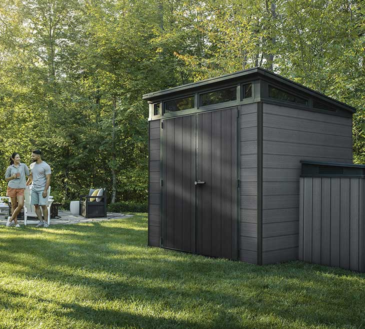 Montažna pomoćna baštenska kućica Šupa Keter Cortina 7x7ft - dodatni pogled