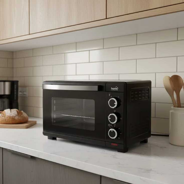 Mini pećnica sa termostatom i tajmerom 19 lit. 1280W Home HGMS19 - dodatni pogled