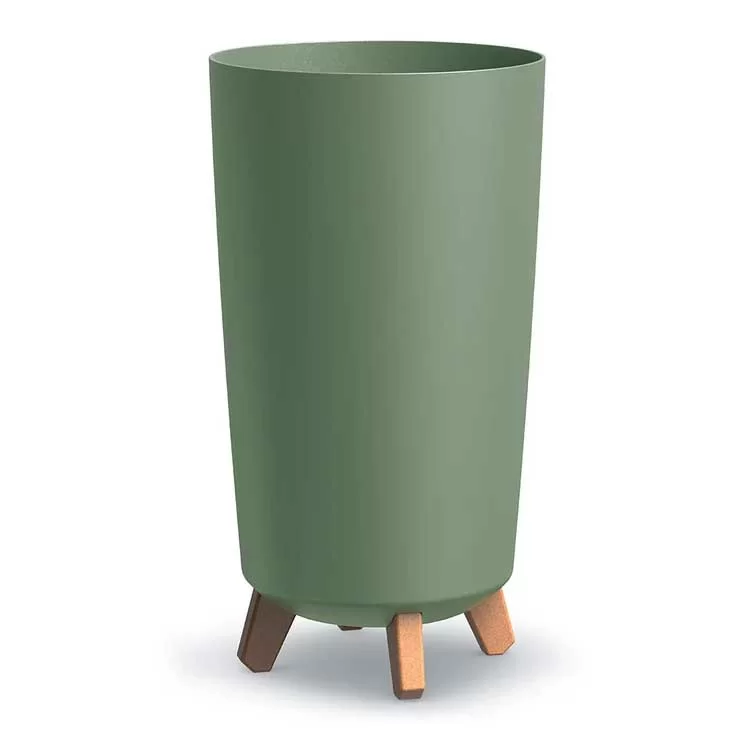 Visoka saksija sa nogarima Prosperplast Gracia Tubus Slim Olive Green