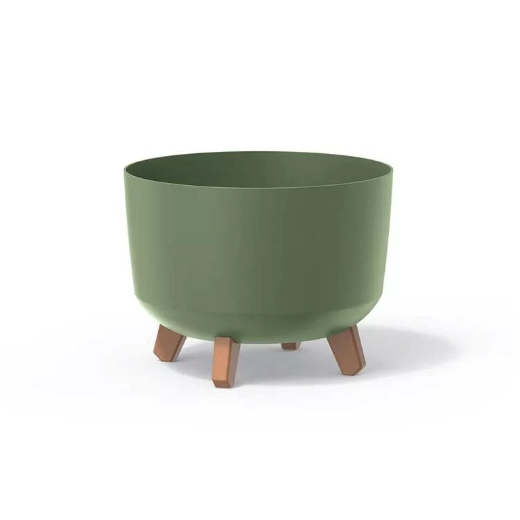 Saksija Prosperplast Gracia 24x19 sa nogarima Olive Green