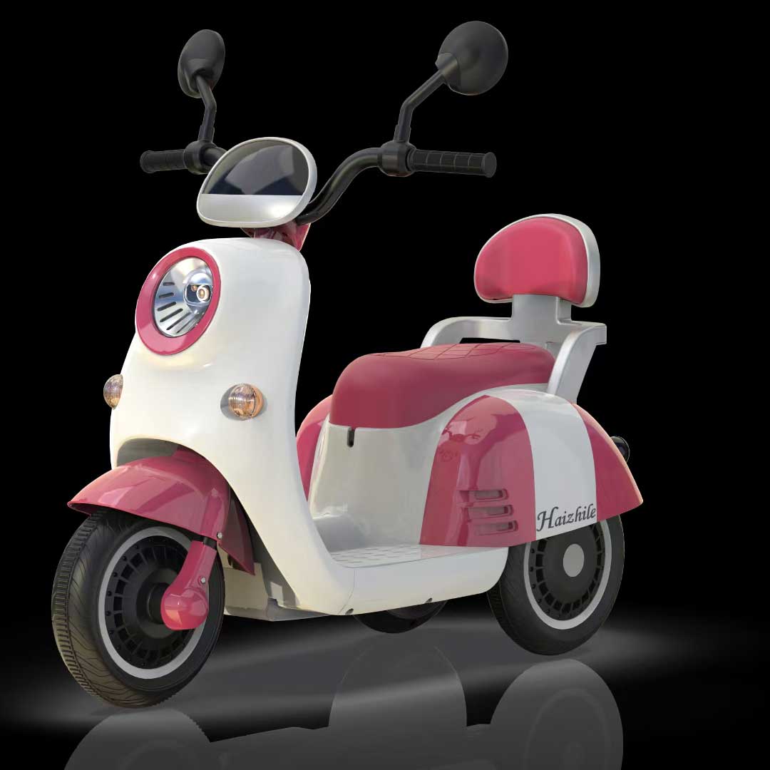 Vespa Tricikl Dvosed AKU Roze-Bela - dodatni pogled