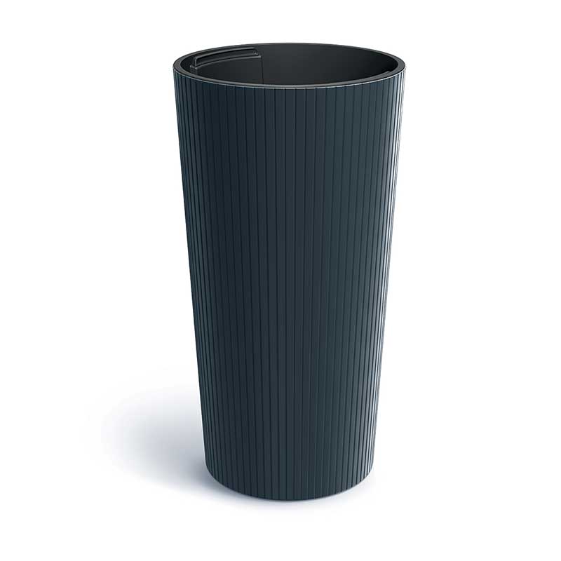 Visoka saksija sa uloškom Prosperplast Lamia 25x48cm Anthracite - dodatni pogled