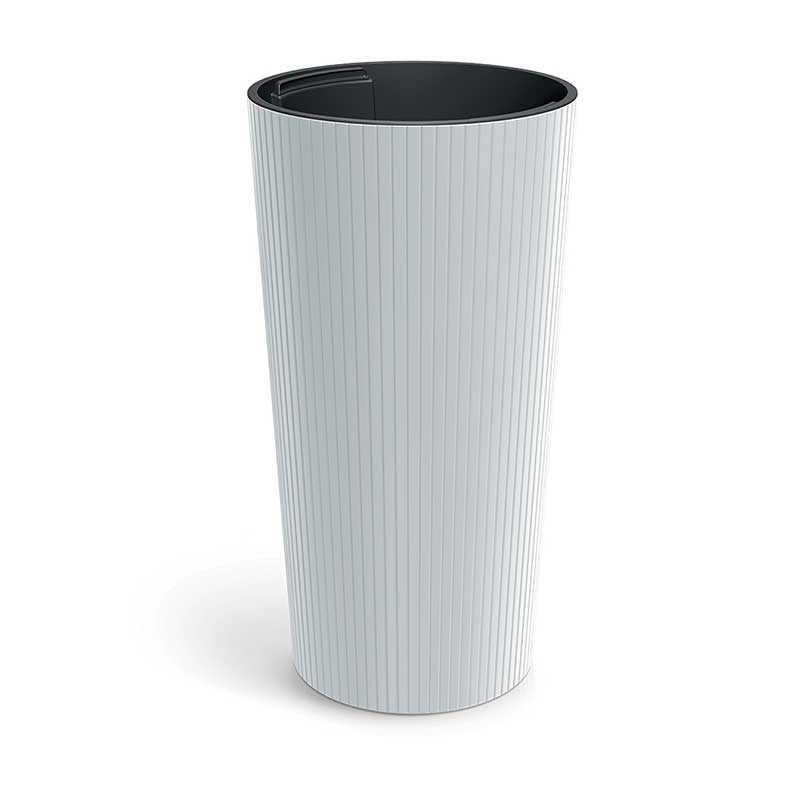 Visoka saksija sa uloškom Prosperplast Lamia 25x48cm White - dodatni pogled