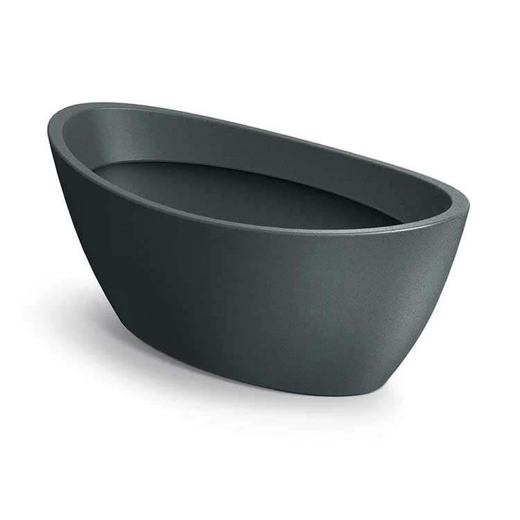 Ovalna saksija za cveće Prosperplast Aria 40cm Boja grafita - dodatni pogled