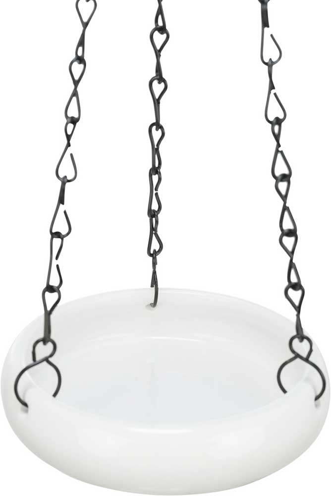 Pojilište kupalište za ptice 12cm keramika belo Trixie 57101 - dodatni pogled