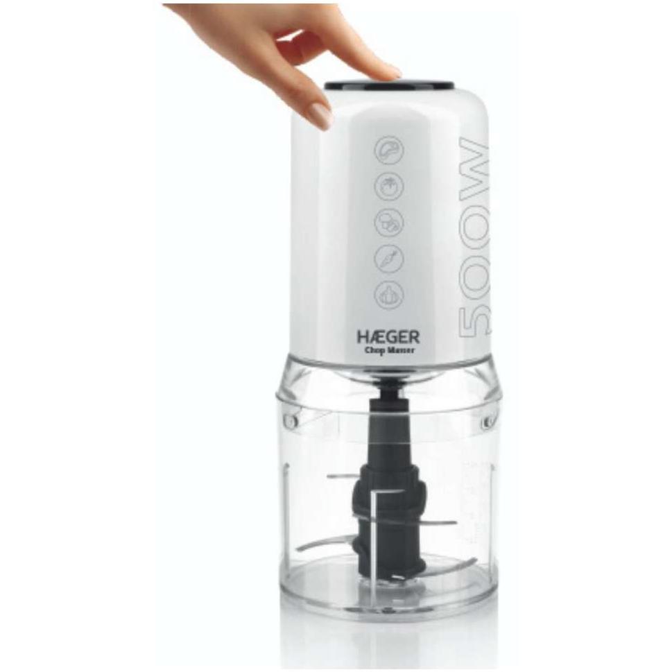 Haeger Chop Master Kuhinjska seckalica 0,5l 500W sa 4 sečiva Bela - dodatni pogled